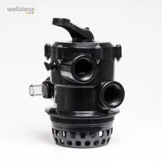 Hayward Multiport ventil 6" Top SORT 1½", 6 vejs, - 